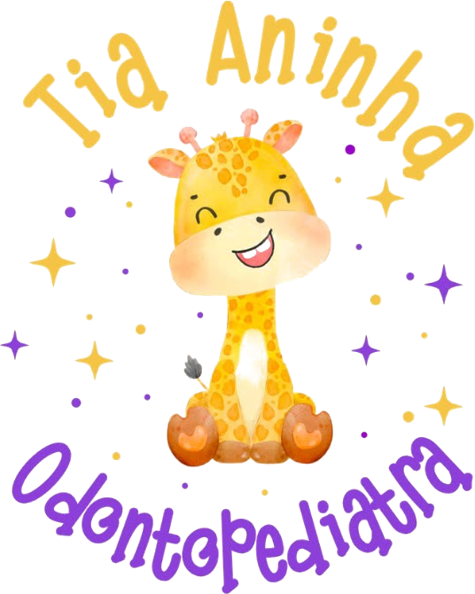 Logo Tia Aninha Odontopediatra com girafa